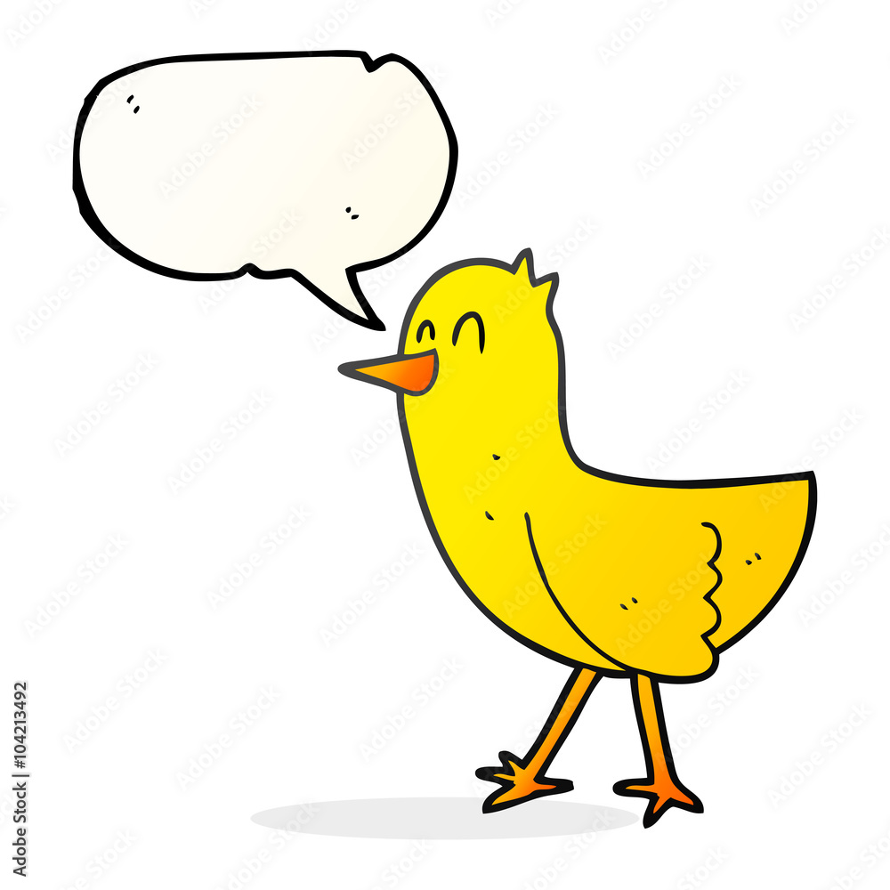 speech bubble cartoon bird speech bubble cartoon bird