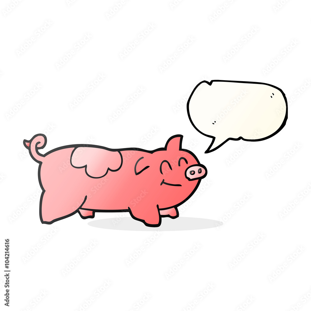 speech bubble cartoon pig speech bubble cartoon pig