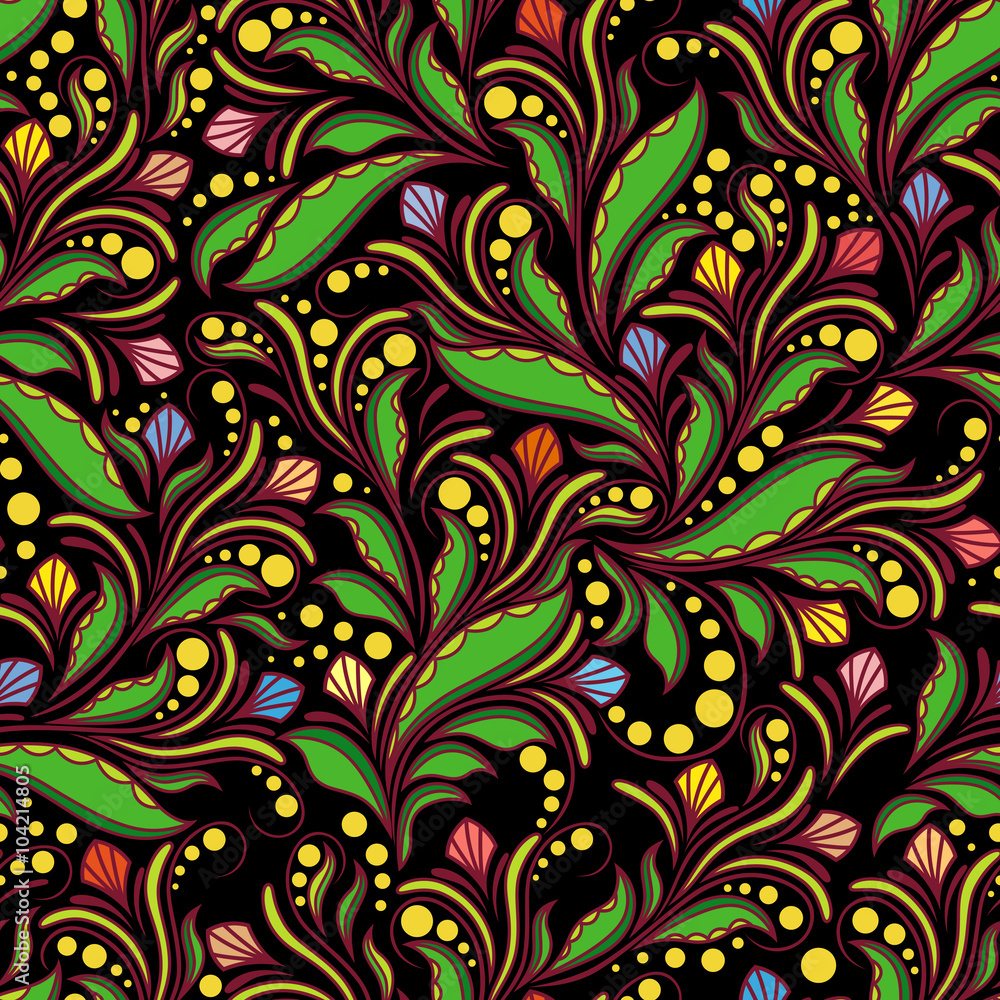 Seamless herbal pattern Seamless herbal pattern