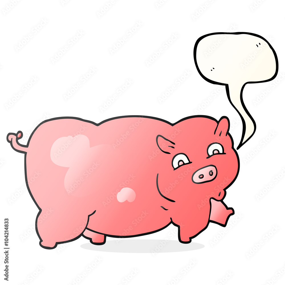 speech bubble cartoon pig speech bubble cartoon pig