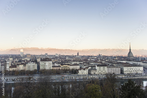 Sunrise in Turin, Italy