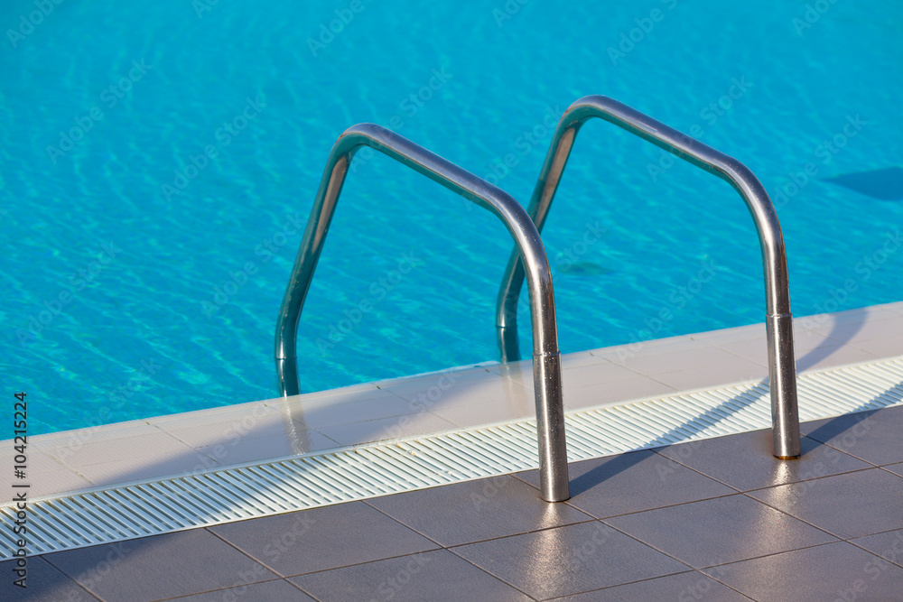 Ladder of a swimming pool