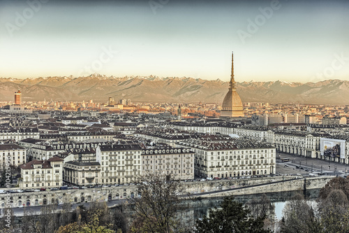 Sunrise  in  Turin, Italy