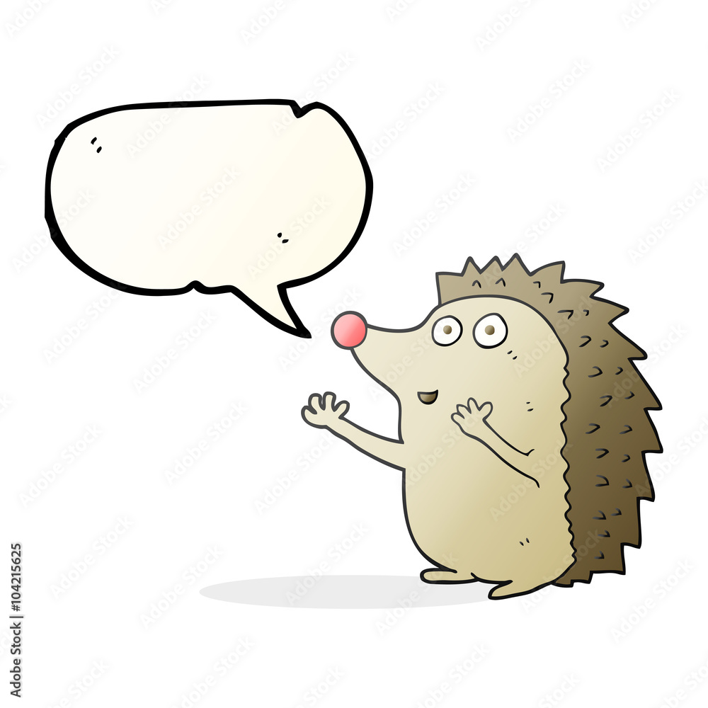 speech bubble cartoon cute hedgehog speech bubble cartoon cute hedgehog