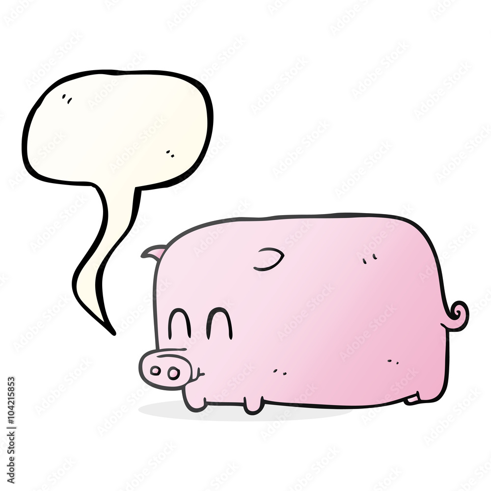 speech bubble cartoon pig speech bubble cartoon pig