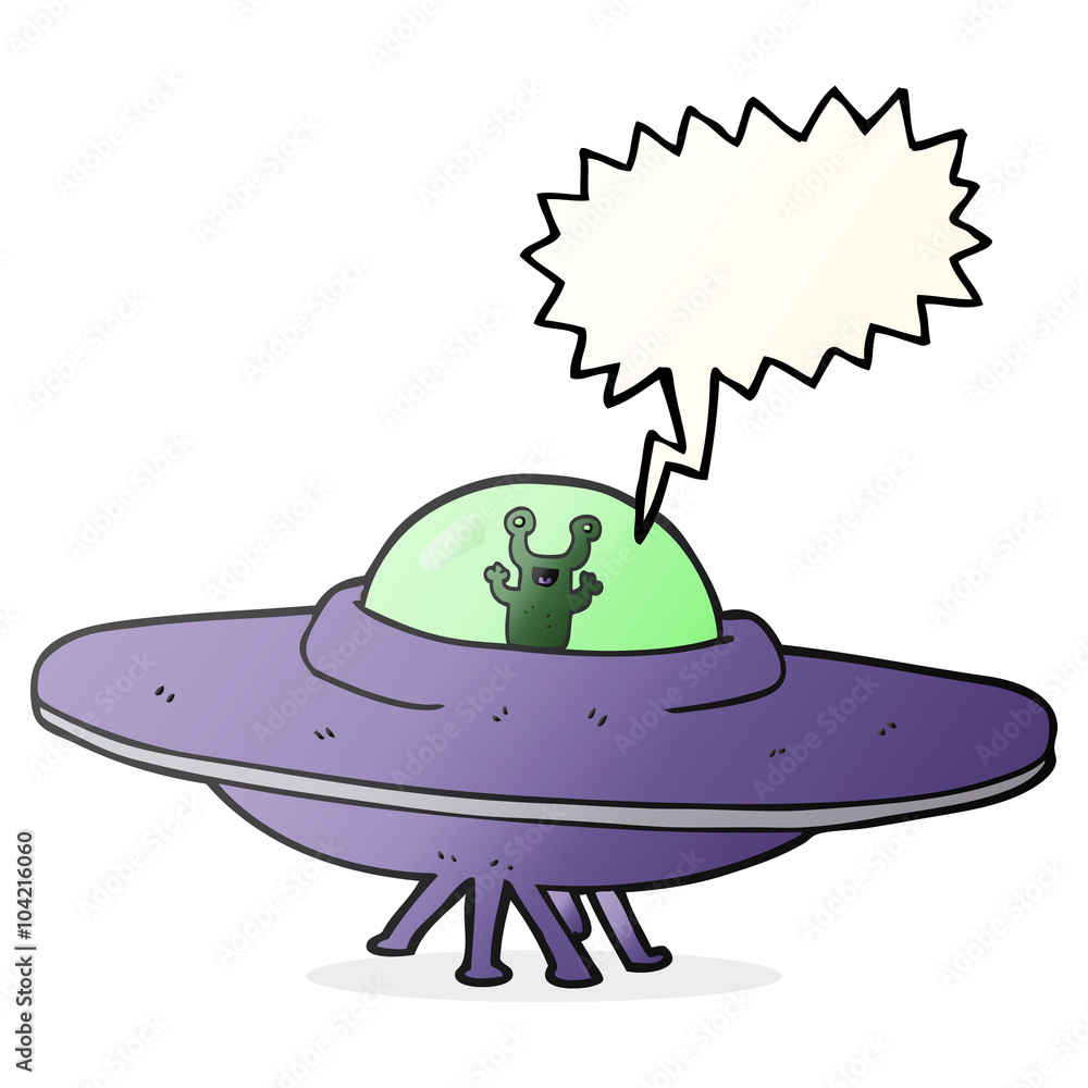 speech bubble cartoon alien spaceship speech bubble cartoon alien spaceship