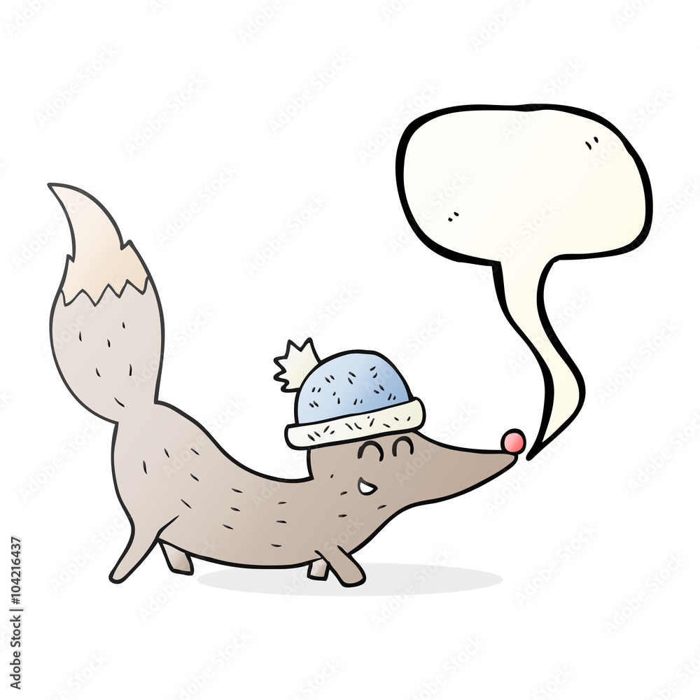 speech bubble cartoon little wolf speech bubble cartoon little wolf