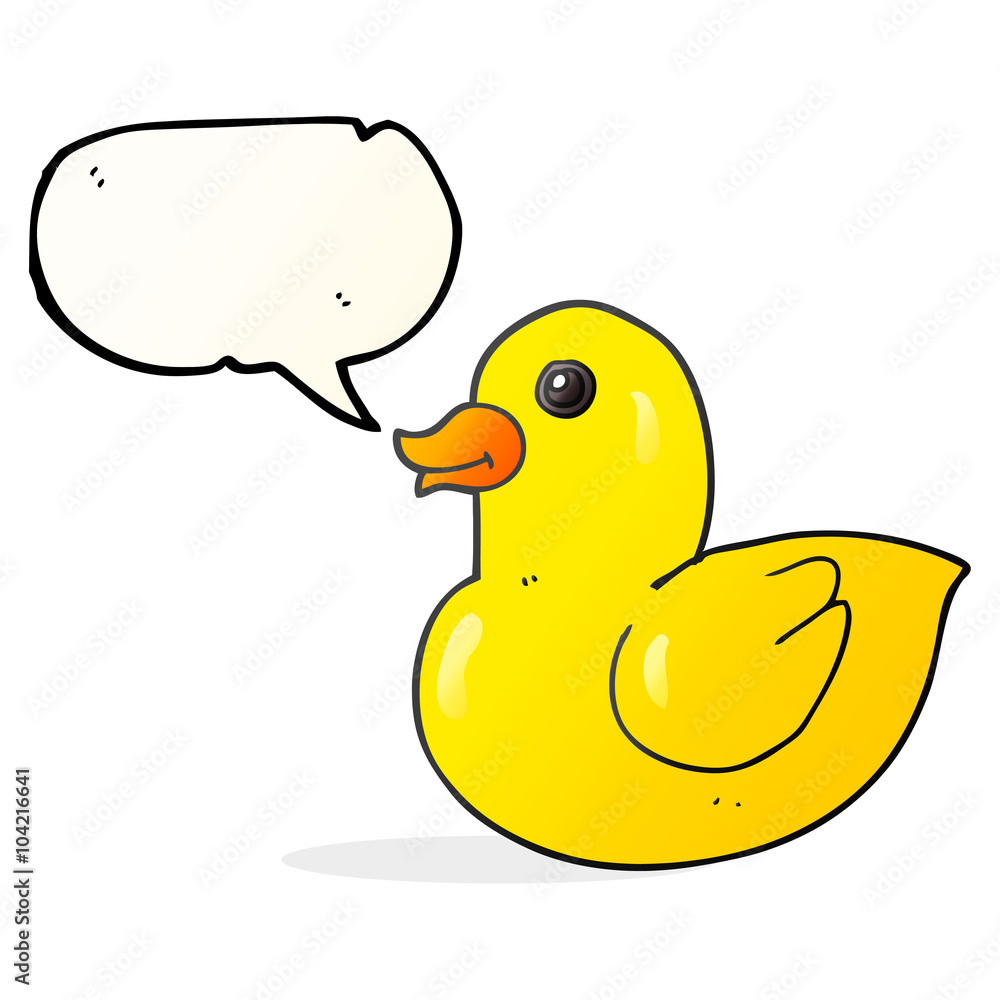 speech bubble cartoon rubber duck speech bubble cartoon rubber duck