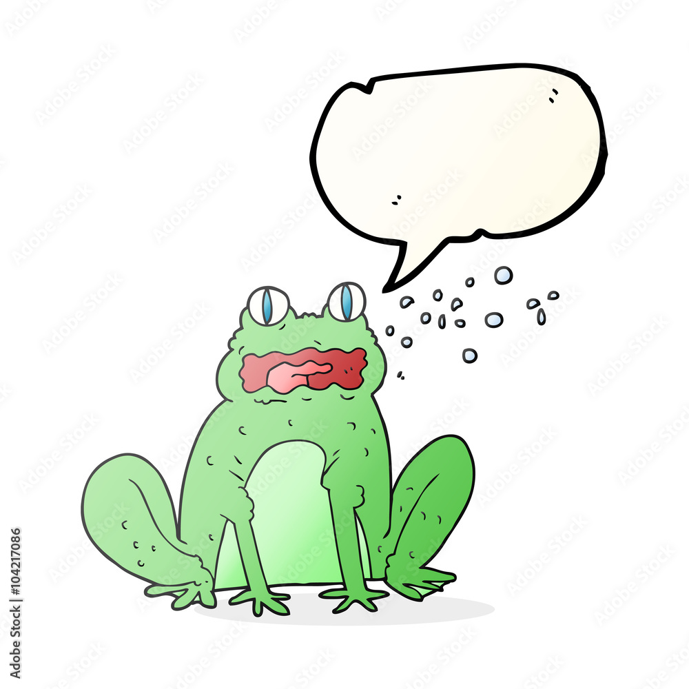 speech bubble cartoon burping frog speech bubble cartoon burping frog