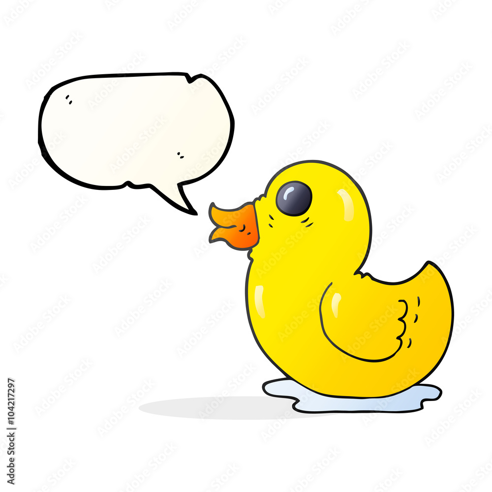 speech bubble cartoon rubber duck speech bubble cartoon rubber duck