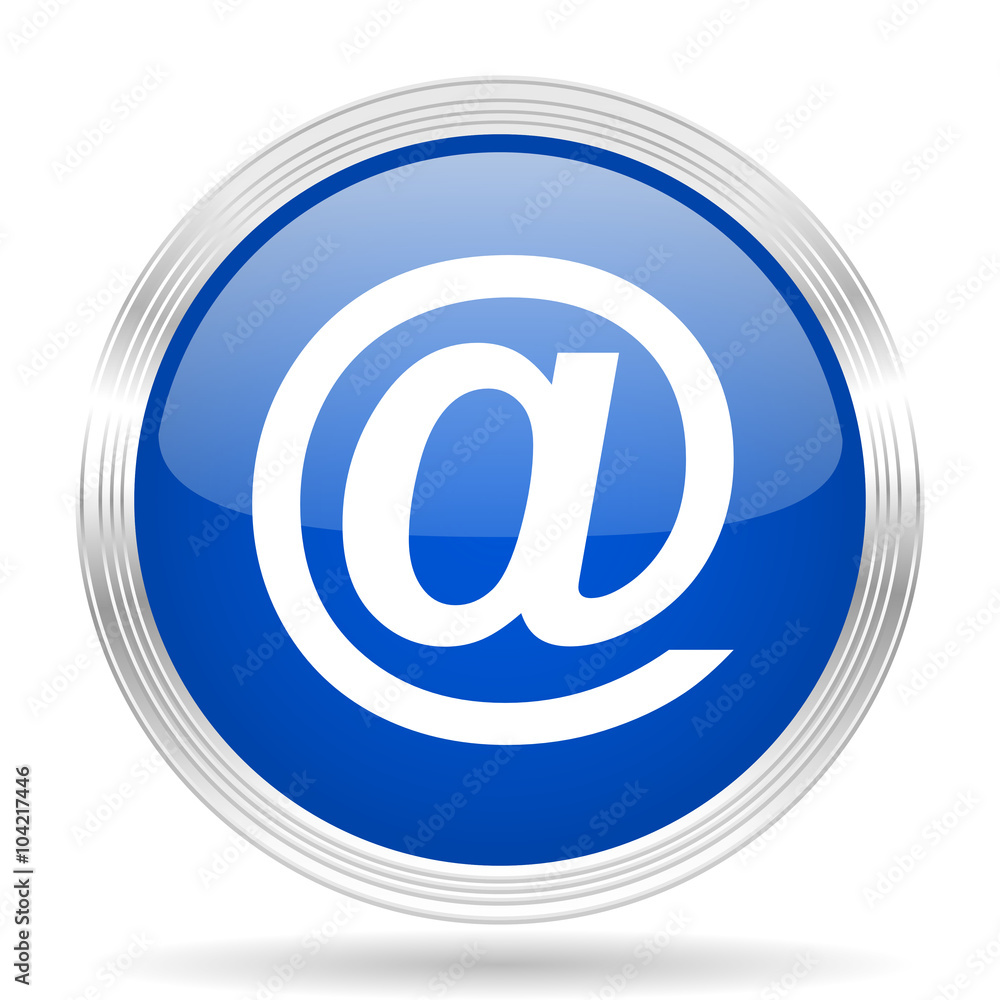 email blue silver metallic metallic chrome web circle glossy icon email blue silver metallic metallic chrome web circle glossy icon