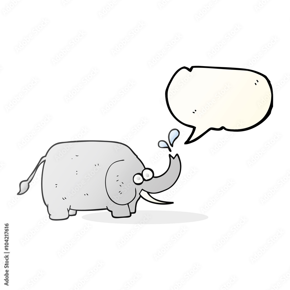 speech bubble cartoon elephant speech bubble cartoon elephant