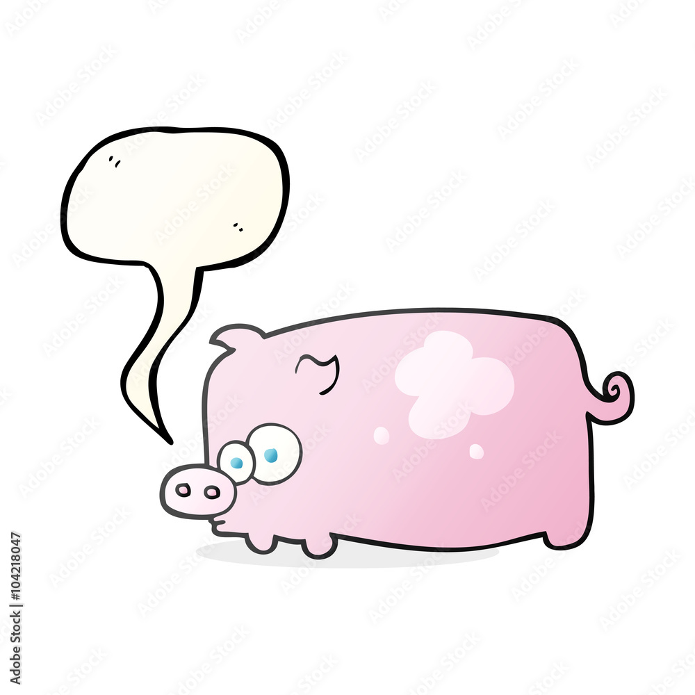 speech bubble cartoon pig speech bubble cartoon pig
