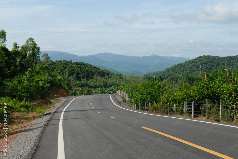 Road on high mountain