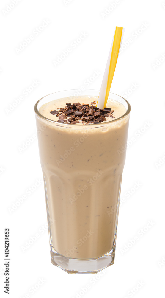chocolate smoothie isolated chocolate smoothie isolated