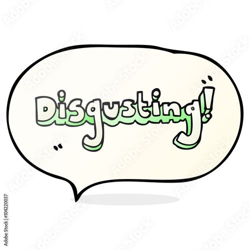 disgusting speech bubble cartoon