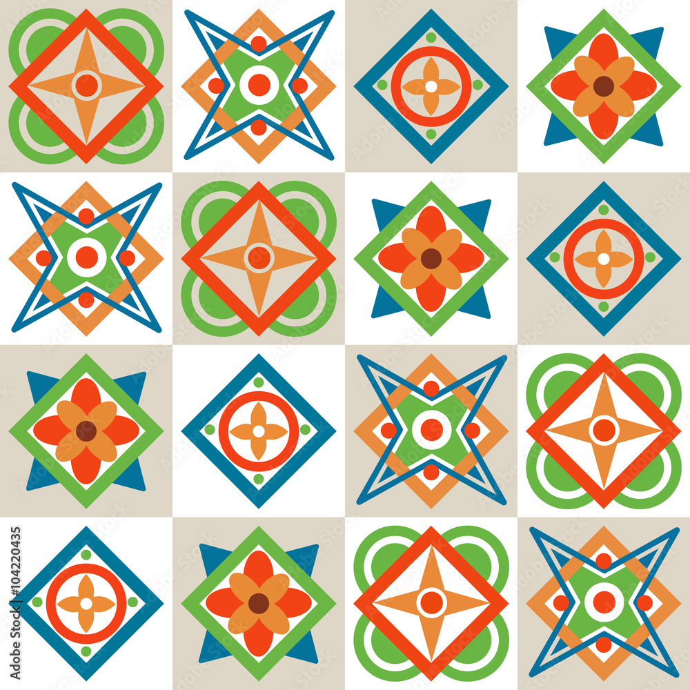 Geometric seamless pattern Geometric seamless pattern