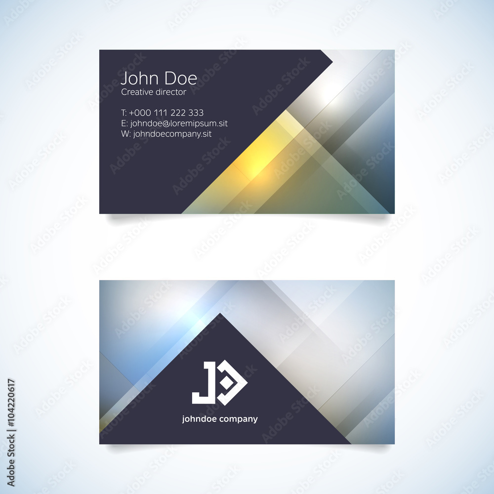 Elegant modern business card template