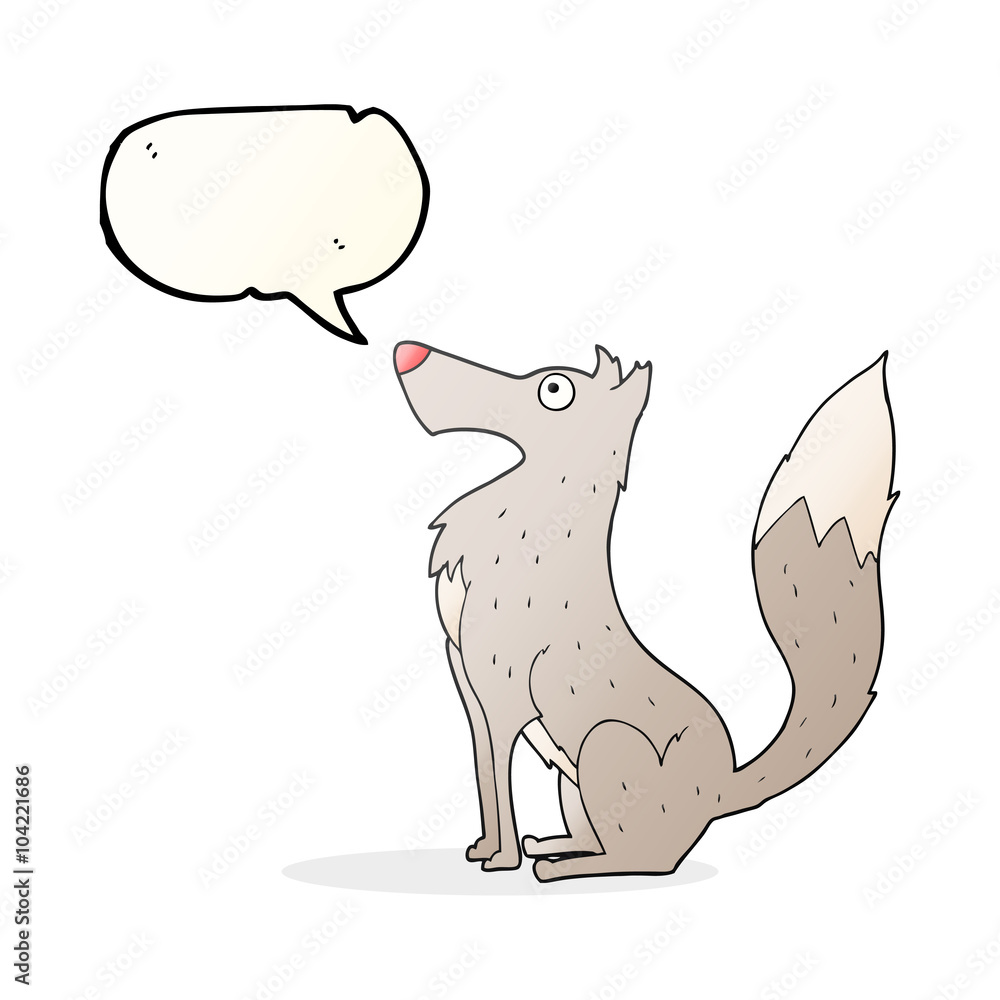 speech bubble cartoon wolf speech bubble cartoon wolf