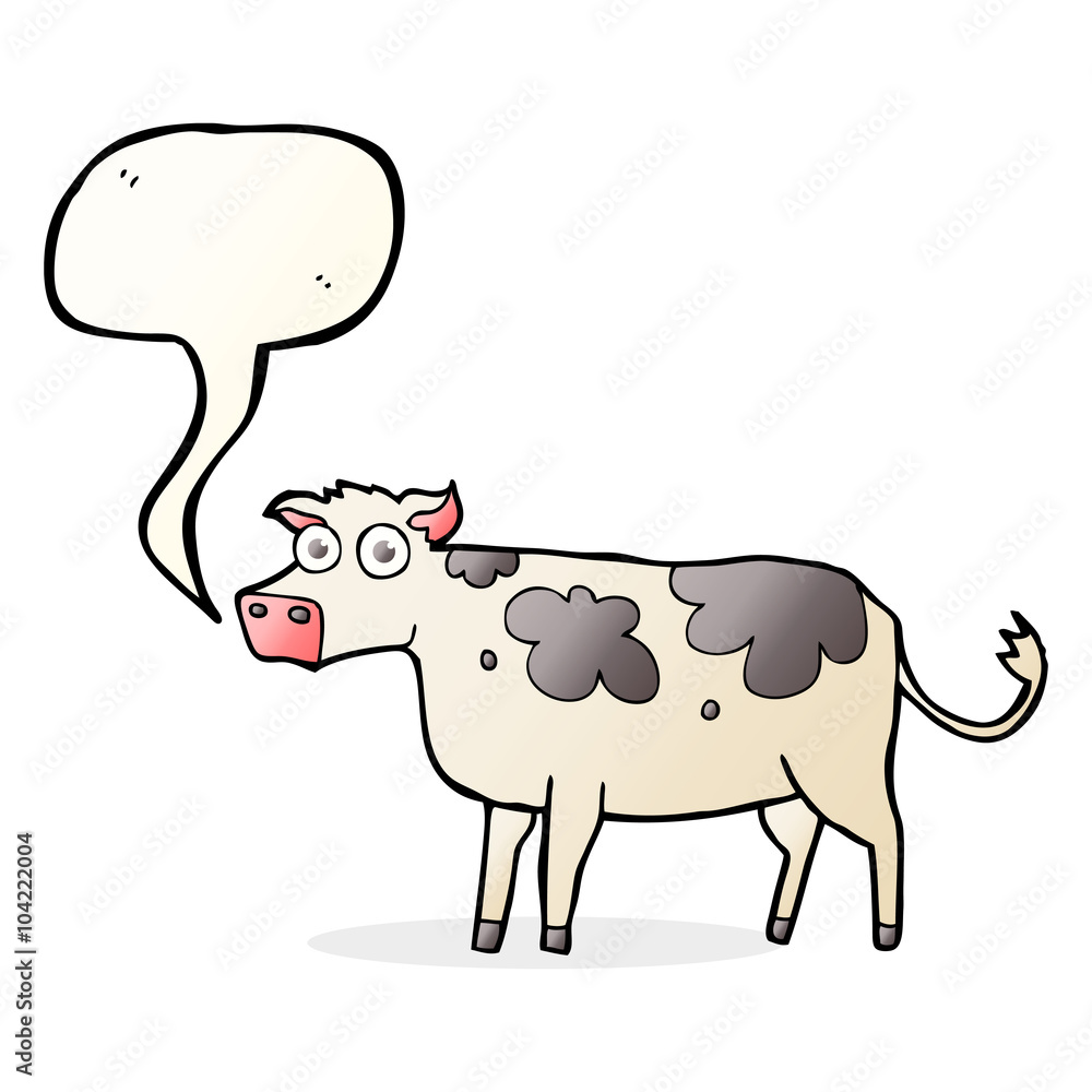 speech bubble cartoon cow speech bubble cartoon cow
