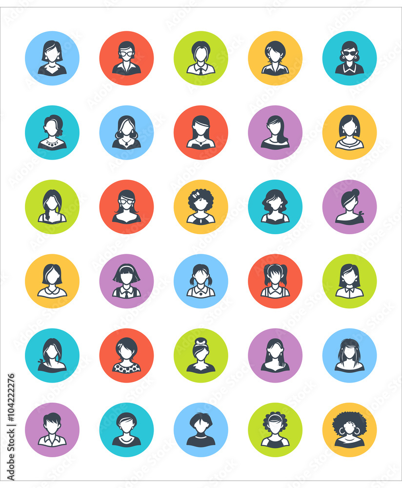 Women Avatars Icons - Dot Version
Women Avatars Icons - Dot Version
