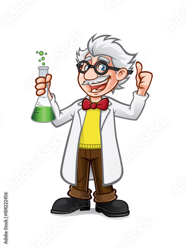 Cartoon Professor Thumb Up