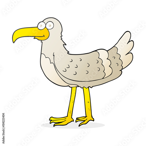 cartoon seagull