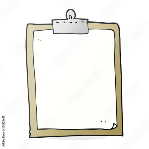 cartoon clipboard