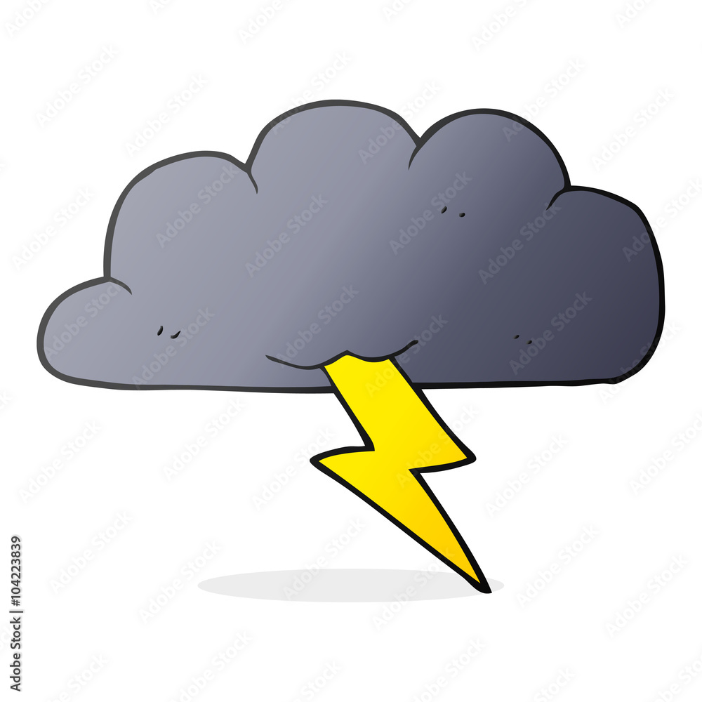 cartoon thundercloud cartoon thundercloud