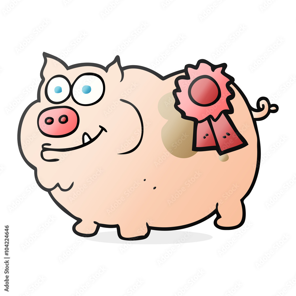 cartoon prize winning pig
