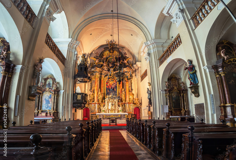 Interior of Holy Trinity Church in Graz, Austria Interior of Holy Trinity Church in Graz, Austria