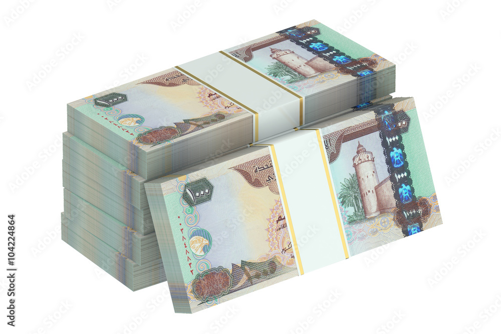 packs of United Arab Emirates dirhams packs of United Arab Emirates dirhams