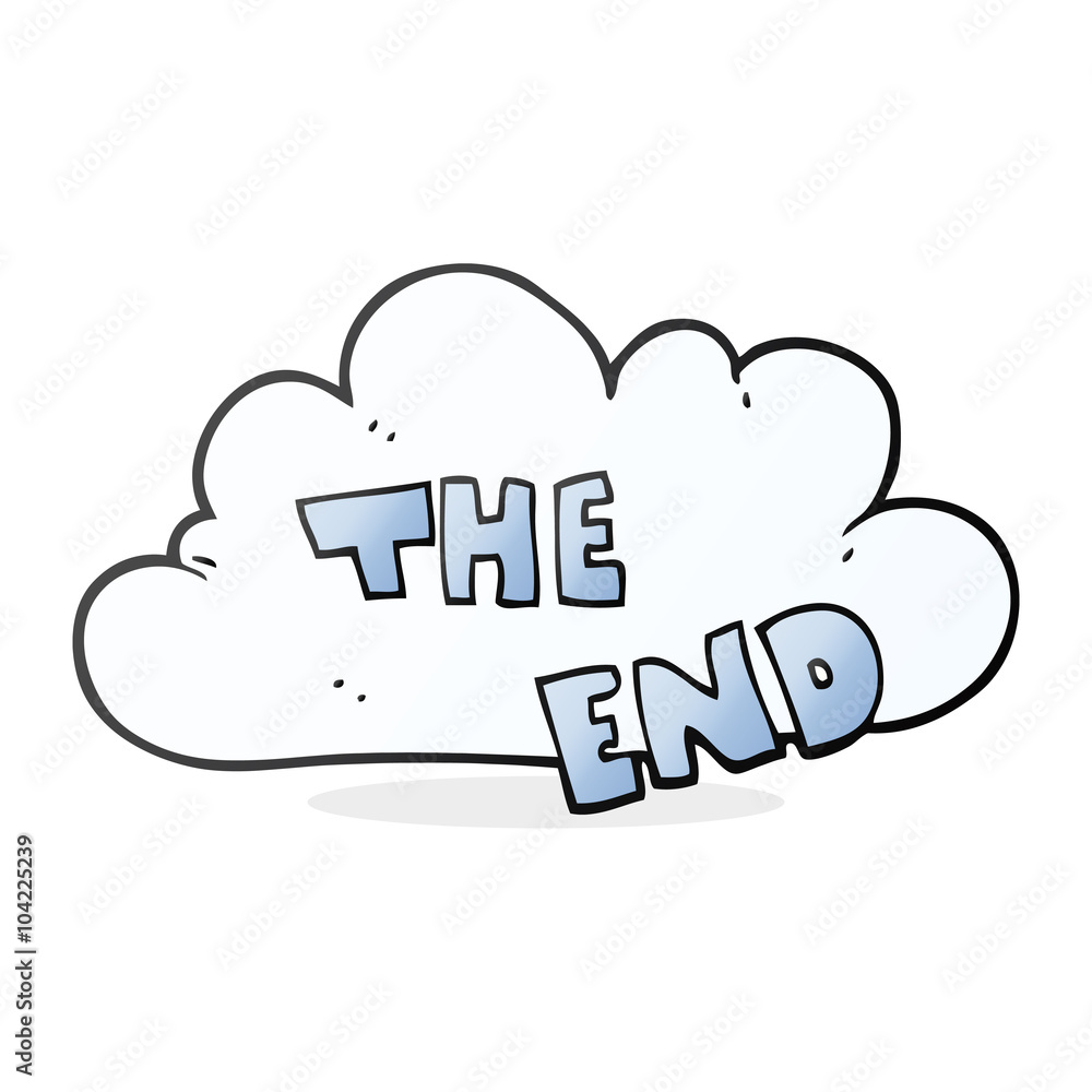 cartoon The End symbol