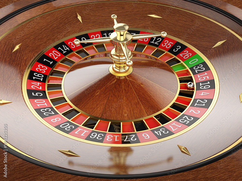 Roulette wheel in casino. Close up Roulette wheel in casino. Close up