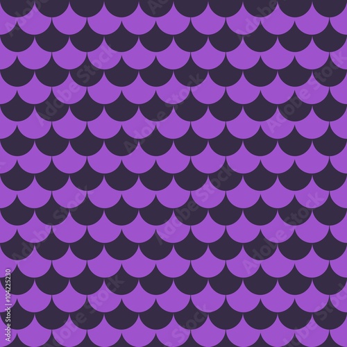 Purple Fish Scales Seamless Pattern