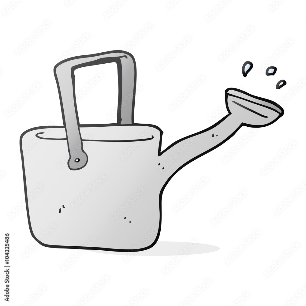 Obraz premium cartoon watering can