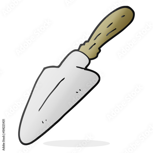 cartoon trowel