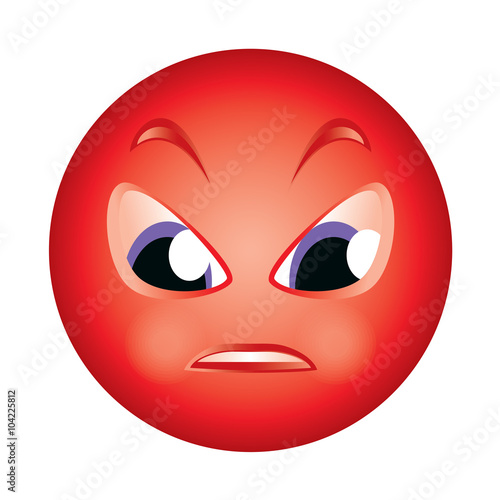 emoji emoticon expression faces icons angry avatar clipart vector 