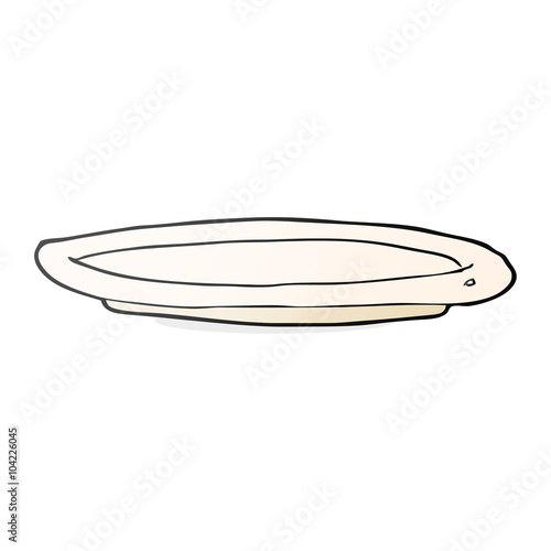 cartoon empty plate © lineartestpilot