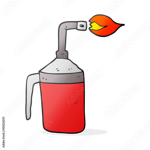 cartoon blow torch