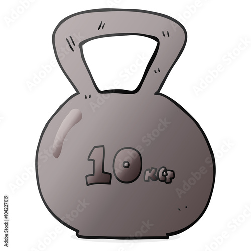 cartoon 10kg kettle bell weight