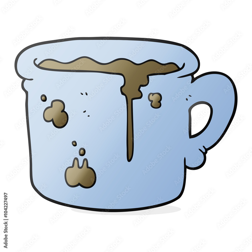 cartoon old coffee cup cartoon old coffee cup