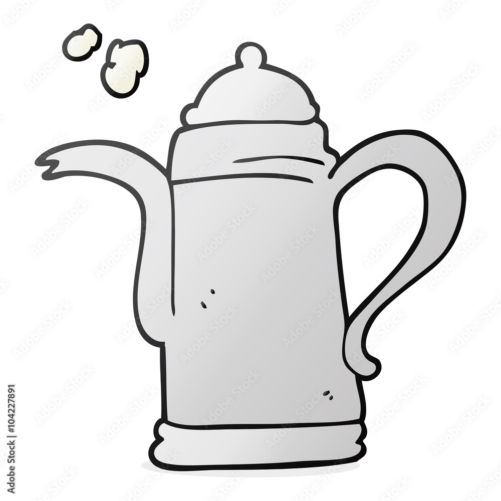 cartoon coffee kettle cartoon coffee kettle