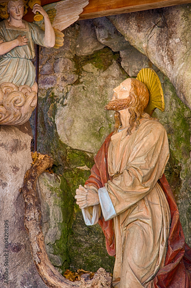 Naklejka premium Jesus Christ praying