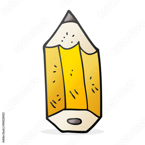 cartoon pencil stub