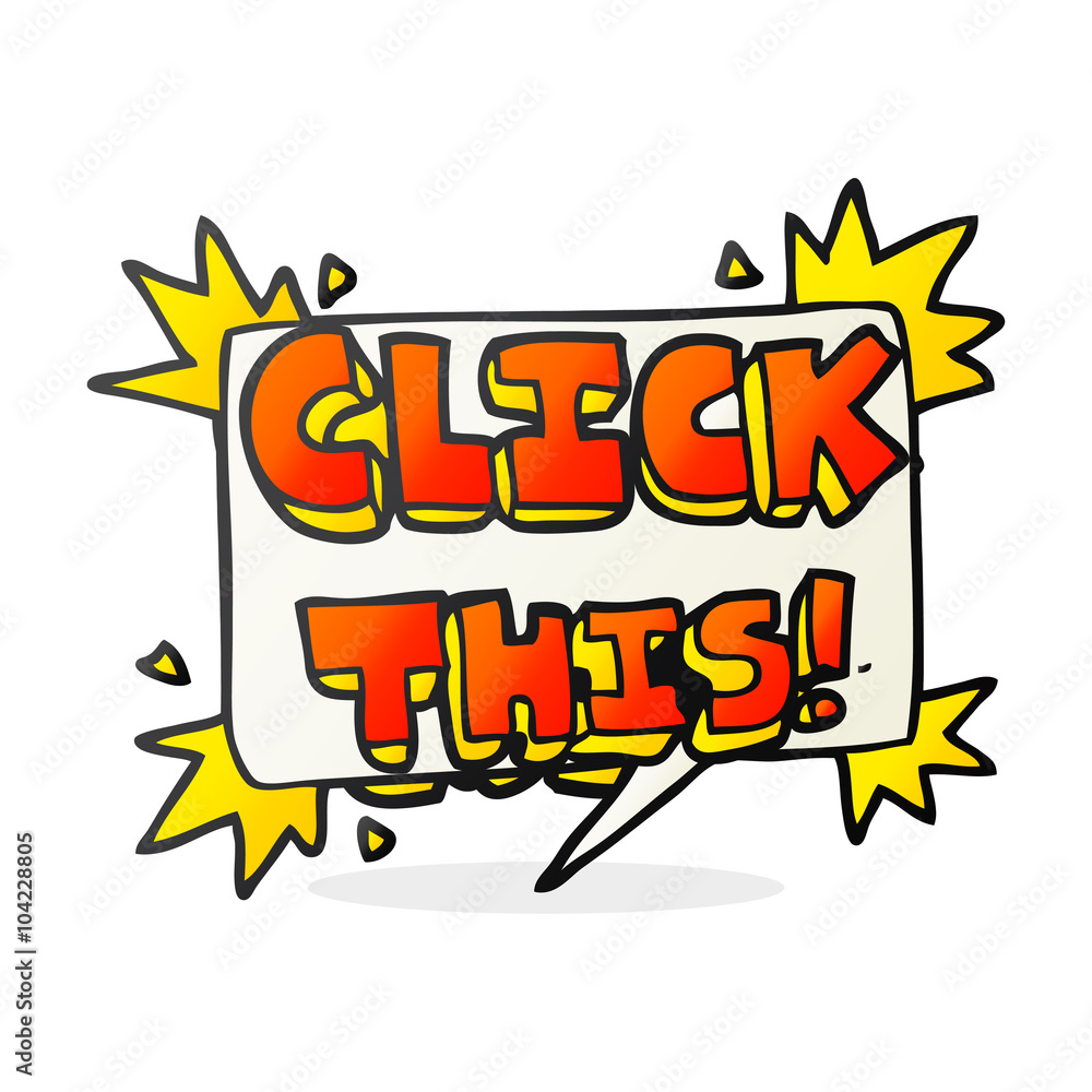 cartoon click here sign cartoon click here sign