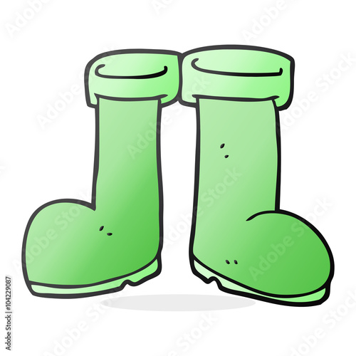 cartoon wellington boots