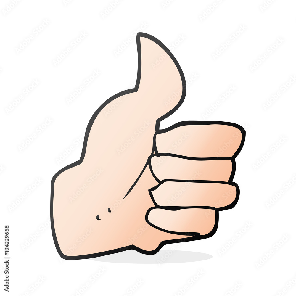 cartoon thumbs up symbol cartoon thumbs up symbol