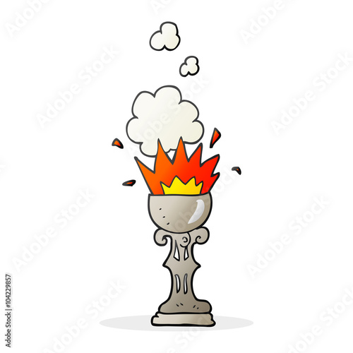 cartoon magic goblet