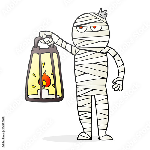 cartoon mummy
